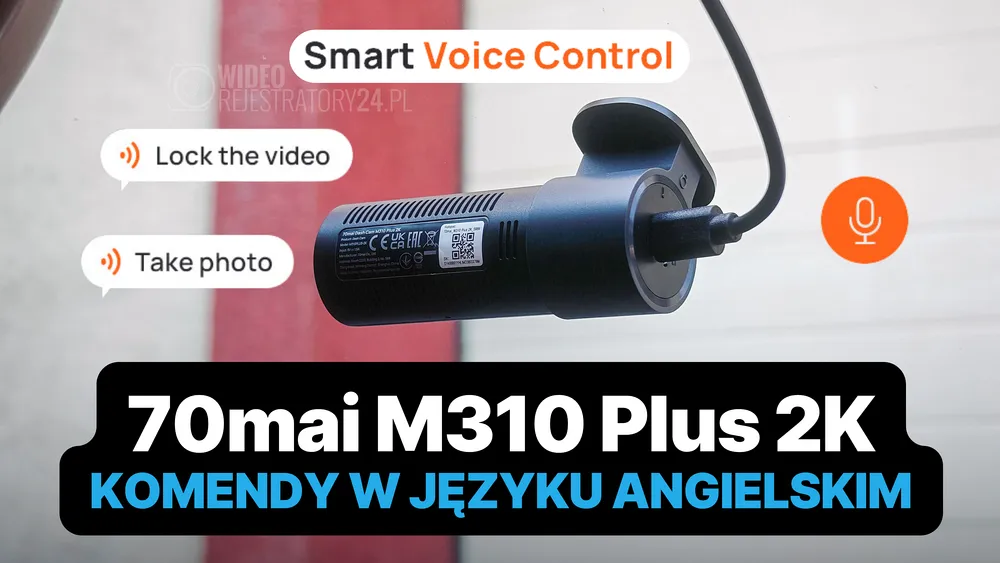 kamera samochodowa 70mai m310 plus obsługa głosowa